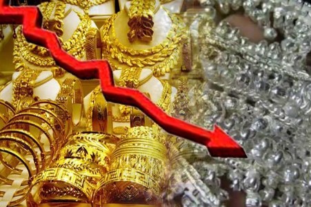new delhi, Bullion market , downward trend