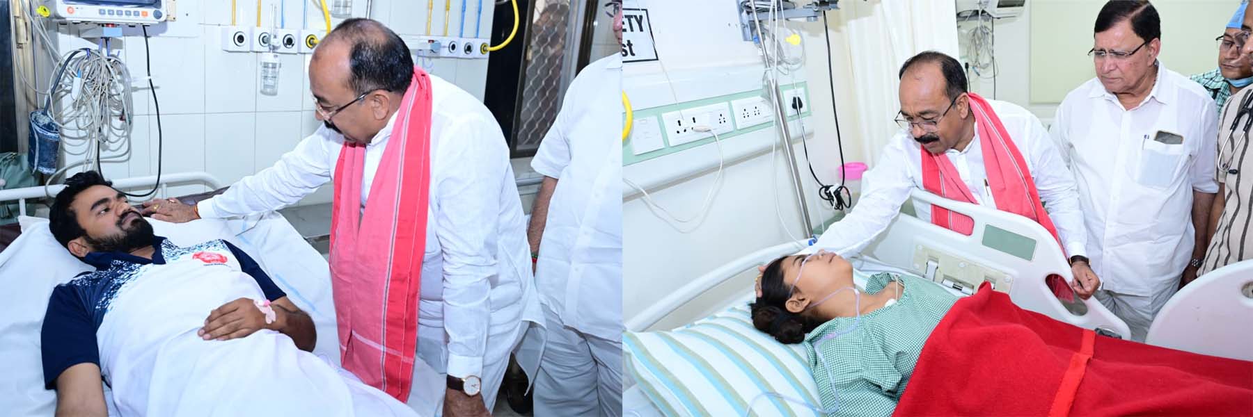 raipur, Deputy Chief Minister Saw, accident victims