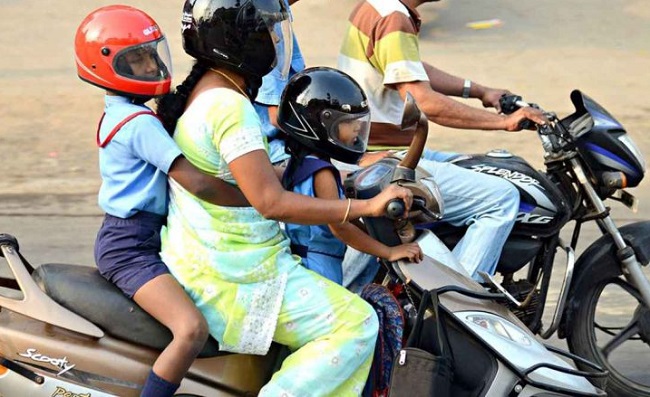 bhopal, Helmets are mandatory, pillion riders 