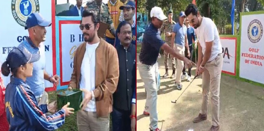 jabalpur, India Golf Festival ,Randeep Hooda arrives