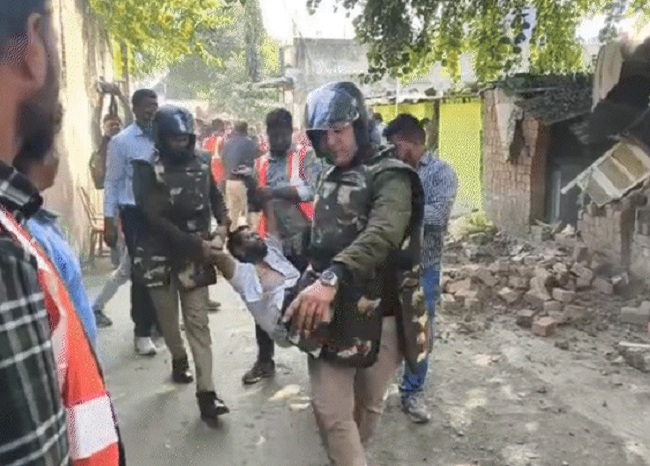 indore, Mass suicide attempt , encroachment removal