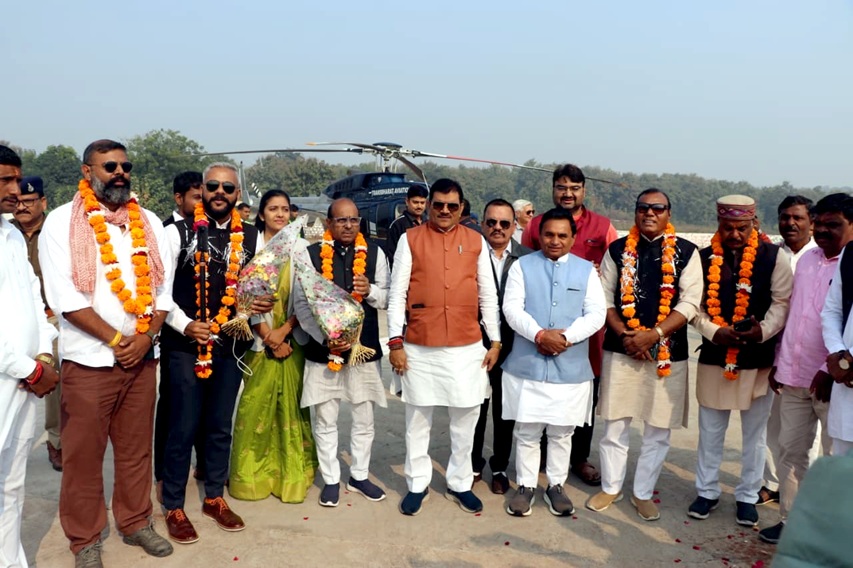 bhopal, "PM Shri Heli Tourism Service" ,launched in Omkareshwar