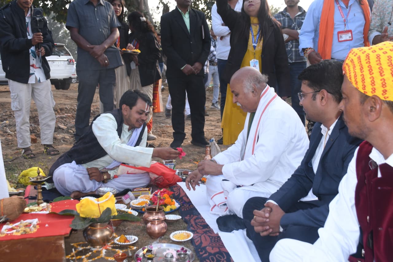 anuppur, Flag hoisting , Shri Ram Janmabhoomi  