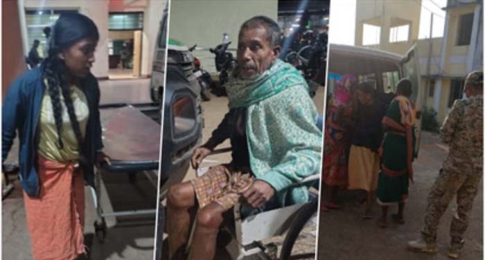 jagdalpur, Gas leaks from cylinder, five injured in fire