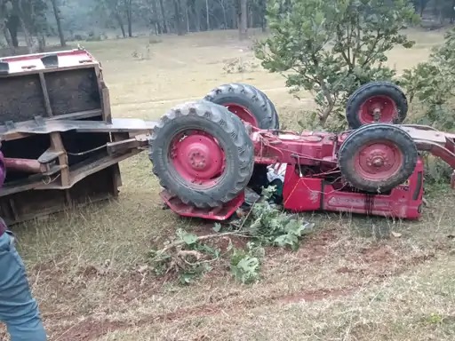 korba,  young man died,speeding tractor