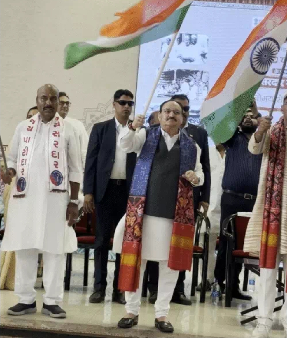 vadodra, Congress conspired , J.P. Nadda