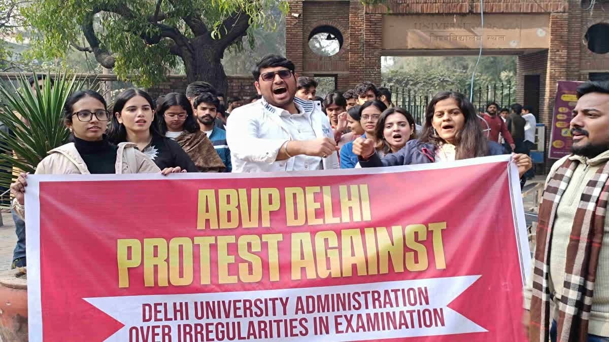 Delhi,ABVP,irregularities,semester examinations