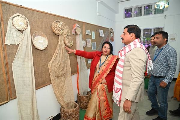Chief Minister Dr. Mohan Yadav,visit,Sualkuchi Silk Village