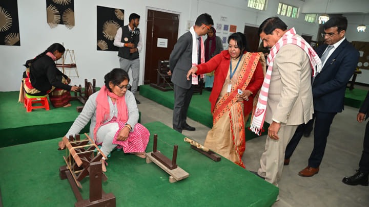 Chief Minister Dr. Mohan Yadav,visit,Sualkuchi Silk Village