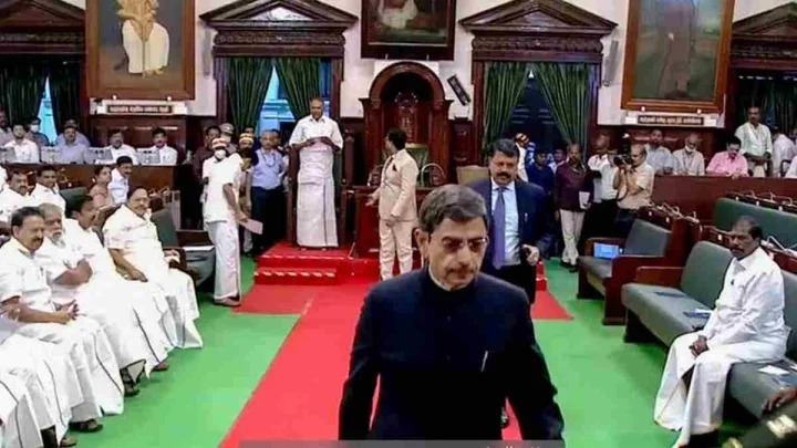  Tamil Nadu  , National anthem , insulted,  Assembly: Governor,  walks out 