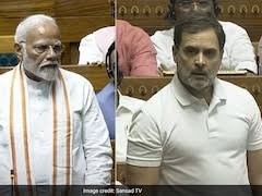 Rahul Gandhi , Modi,minister , heated exchange Parliament gates,  latter calling him 