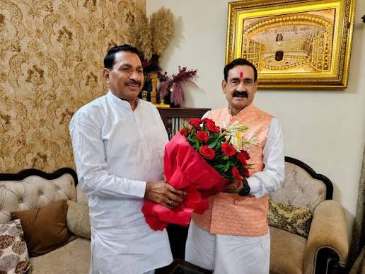 डॉ नरोत्तम मिश्रा से मिले मंत्री एंदल सिंह कंसाना