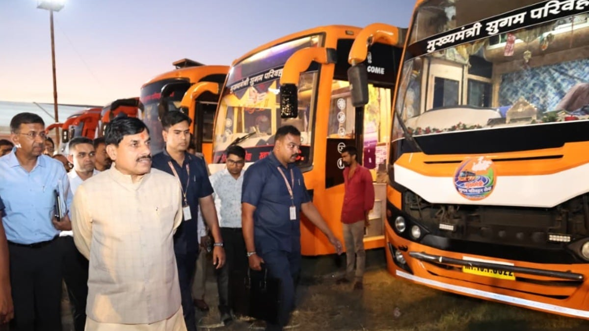  351 buses flagged off from Bhopal; bus connectivity in MP set to strengthen again.