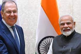 new delhi, Russian Foreign Minister ,calls on PM Modi
