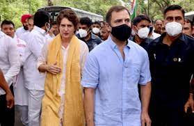 कांग्रेस नेता राहुल गांधी एक बार फिर ईडी दफ्तर पहुंचे
