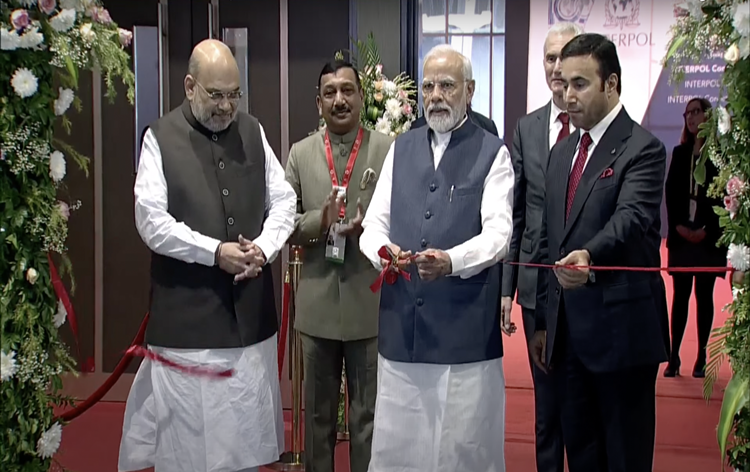 प्रधानमंत्री नरेन्द्र मोदी ने नई दिल्ली में 90वीं इंटरपोल महासभा का उद्घाटन किया